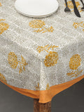 Hand block printed organic cotton table cover | Myyra Jaipur