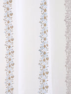 Close-up of hand block print on organic cotton curtain | Myyra Jaipur