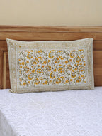 Hand block printed organic cotton pillow cover | Myyra Jaipur