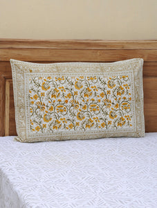 Pillow Cover Hand Block Printed Cotton - MYYRA
