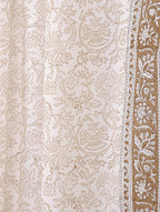 Curtain folded showing pattern repeat of hand block print | Myyra Jaipur