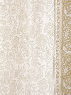 Curtain folded showing pattern repeat of hand block print | Myyra Jaipur