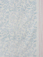 Reverse view of hand block printed cotton bed sheet showing pattern repeat | Myyra Jaipur