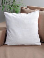 Cushion cover folded showing pattern repeat of hand block print | Myyra Jaipur
