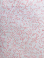 Close-up of hand block print on organic cotton cushion cover | Myyra Jaipur