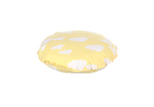 Load image into Gallery viewer, CUSHION COVER ROUND CLOUD YELLOW WHITE