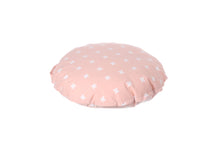 Load image into Gallery viewer, CUSHION COVER ROUND CROSS PINK  WHITE